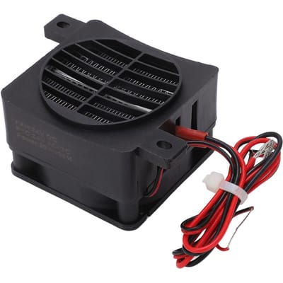 PTC Luchtverwarmer 30S Snelle Verwarming Constante Temperatuur Isolatie 80W Draagbare PTC Verwarmingsventilator voor black