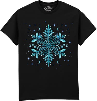 Sneeuwvlok Floral Snowflake The Coloured House T-shirt M