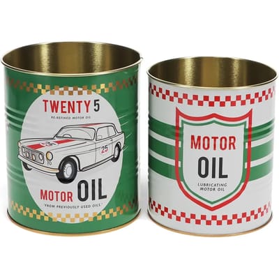 Opbergdoos Rex London Motor Oil (x2)
