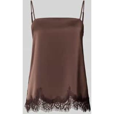 Regular fit blousetop met kant