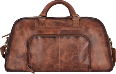 GreenLand Nature Leren Reistas met laptopvak MASCU & LINE Travelbag Brown Bruine