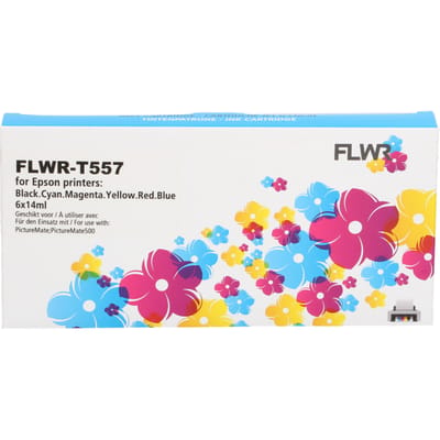 FLWR - Cartridges / Epson T557 picturepack / zwart en kleur / Geschikt voor Epson