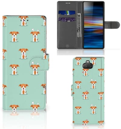Sony Xperia 10 Telefoonhoesje met Pasjes Pups