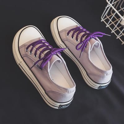 Canvas Schoenen Voor Dames Sneakers Lente Zomer Mode Ademende Flats Gevulkaniseerde Schoenen Vrouw Casual Wandelschoeisel Dames 35 paars