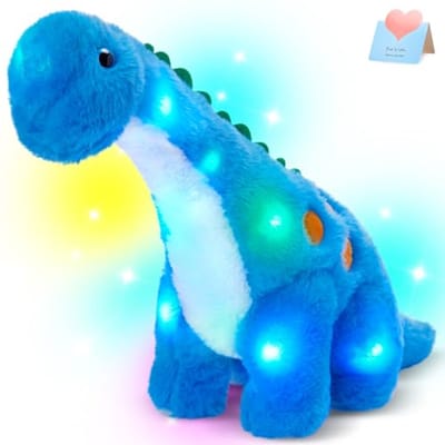 Oplichtende Dinosaurus Knuffel 36 cm - LED Gloeiende Pluche Speelgoed voor Kinderen