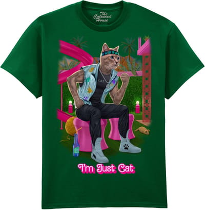 Ken Barbie I'm Just Cat The Coloured House T-shirt M