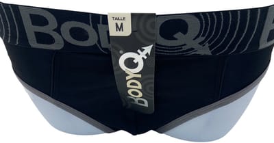 BodyQ Sexy Heren Jockstrap – Zwart Grijs – Erotische Herenlingerie – Maat S