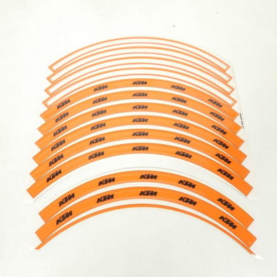 Autocollant jante pour moto KTM 250 EXC SIX DAYS 2003-16 78009099000 18/21 19/21