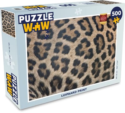 Puzzel Luipaard print - Legpuzzel - Puzzel 500 stukjes