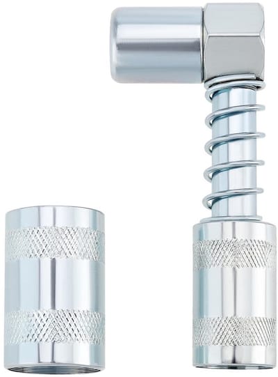 Dailygoods - Vet Koppeling - 90 Graden Ontwerp - Hoogwaardige Koolstofstaal - Zilver - Vet Gun Connector - Geschikt voor Auto en Industrie - 100 g