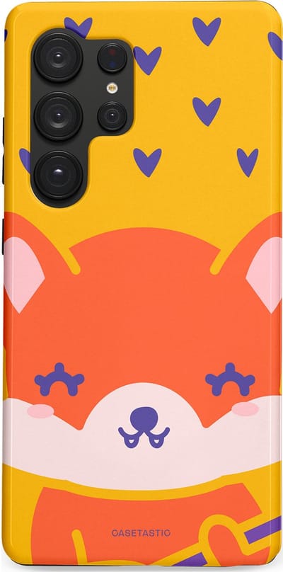 Casetastic Hoesje Geschikt voor Samsung S25 Ultra - Stijlvolle Beschermende Duo-layer Case - Vossen beat
