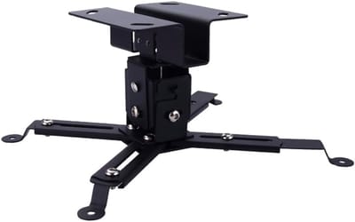 Projector Ophangbeugel - Projectorhouder Plafond - Thuisbioscoop Inrichten - Verstelbare Lengte - 43-65 cm - Zwart