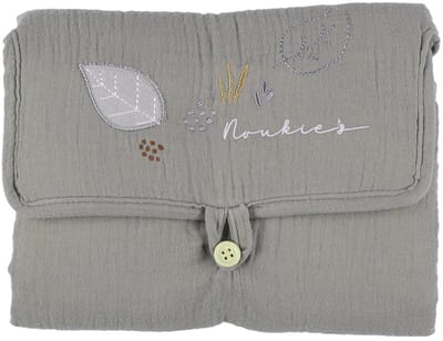 Noukie's F&O Verschoonmatje - Mousseline/Badstof - Kaki