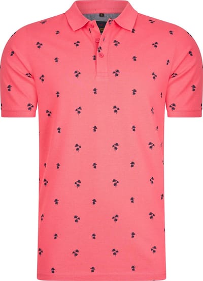 Mario Russo Mario Russo Polo Palm Tree coral