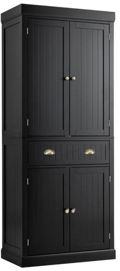Keukenkast - Buffetkast – Organizer - Opbergkast - Kasten- Dressoir - Hout - Zwart