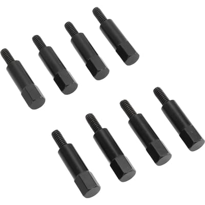 8 pièces Boulon Écrou Couvercle de Soupape de Voiture Noir Revêtu de Poudre Remplacement pour Moteurs SBC Small Block 283 305 327 350 383 400