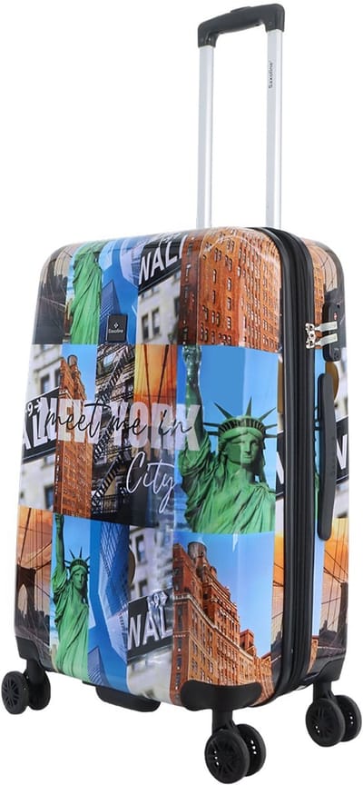 Saxoline - The Big Apple | Harde koffer / Trolley / Reiskoffer - (Medium) Printed - Bedrukt / Medium