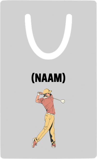 Hacebo® - Golf met eigen naam metalen boekenlegger - Golfen - Golfer - Sport Bladwijzer boekenleggers - 7.6 cm x 5cm