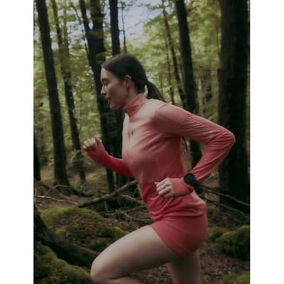 Icebreaker Women's 200 Realfleece Descender Half Zip (Maat - XL, Kleur - Glow/Tang/Cb)