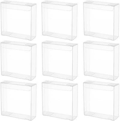 Dailygoods- Snoepdozen 20 stuks - Transparante PVC - Rechthoekige Kunststof - Traktatiedozen - Cadeauverpakkingen - 11 x 5 x 11 cm - Cadeauboxen
