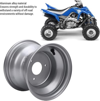 8 Inch Wiel Velg voor Go Kart en ATV - Aluminium Legering Zilver - 18x9.50-8 - Sterke Hoge Kwaliteit - Drie Gaten - 78 mm Gatenafstand - Geschikt voor Karts met 8 Inch Wielen