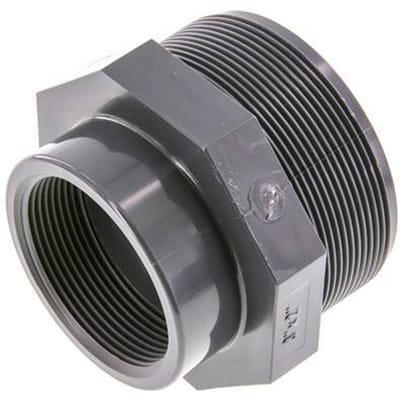 Verloopring Rp2'' Binnendraad X G3'' Buitendraad PVC-U 16bar En 1452-3