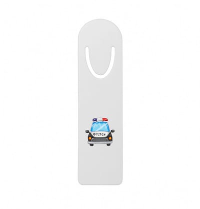Hacebo® - Politiewagen metalen boekenlegger - Politie - Politieagenten - hulpdiensten - handhaving Bladwijzer boekenleggers - 12.7 cm x 3.2cm