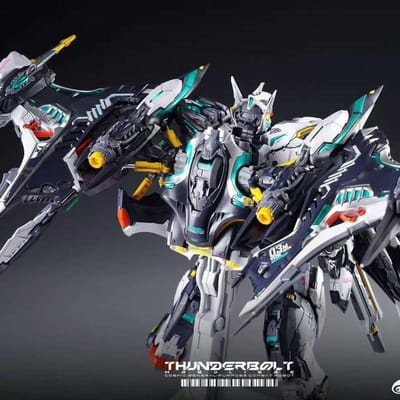 Schaal 1/100 Inera Oneindige Dimensie Thunderbolt Rog Originele Mecha Plastic Figuur Kit Actiefiguren Gegraveerde Lijnen Helder Premium Kwaliteit gray