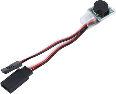 RC Buzzer Finder - Modelvliegtuig Alarm - Vliegtuig Lokaliseren - Super Luid Geluid - 17x17x10mm - Zwart