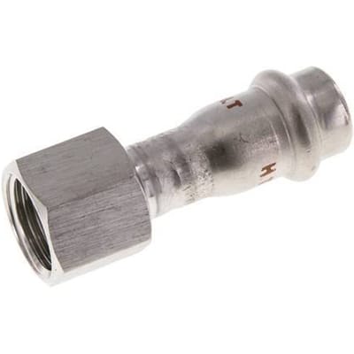 Perskoppeling - 15mm & Rp 1/2'' Persmof - RVS