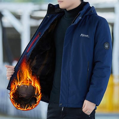 Winterjas Winterjas Heren Grafeen Middelbare leeftijd Papa Fleece Verdikt Katoen Taart Overwinnen 5XL black