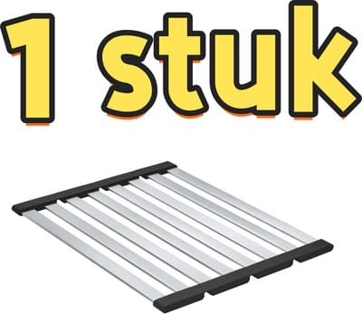 1 stuk - Afdruiprek - Opvouwbaar - Keukengerei en eetstokjes opbergen - Geschikt voor het afdruipen en opbergen van keukengerei - 40*32.5*3 cm - Zwart