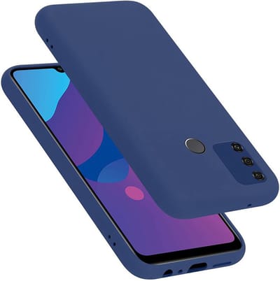 Cadorabo Hoesje geschikt voor Honor 9A in LIQUID BLAUW - Beschermhoes gemaakt van flexibel TPU silicone Case Cover