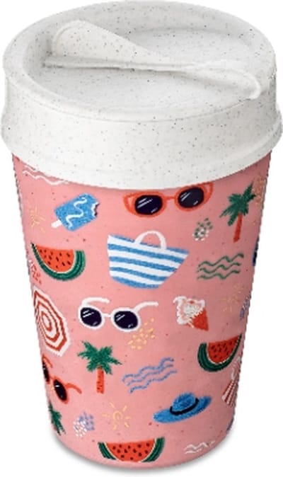 Dubbelwandige Koffiebeker met Deksel, 0.4 L, Organic, Holidays - Koziol | Iso To Go