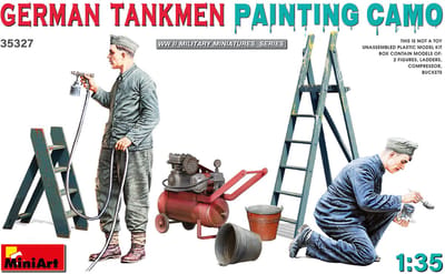 MiniArt Modelbouwpakket Militaire voertuigen - 35327 German Tankmen Camo Painting Plastic - 1:35 - Modelbouw