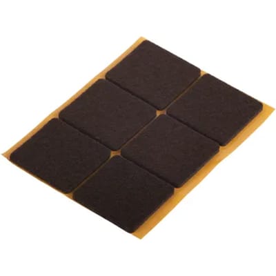 Fix-o-moll Meubelglijder Viltglijders - Zelfklevend - Vilt - 32x32mm - Vierkant - 6 Stuks
