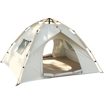 Buiten Tipi Kamperen Strand Draagbaar Opvouwbaar Automatisch Snel Openen Waterdicht Kamperen Verdikt Zilverlijm Coating 200*150*135CM white