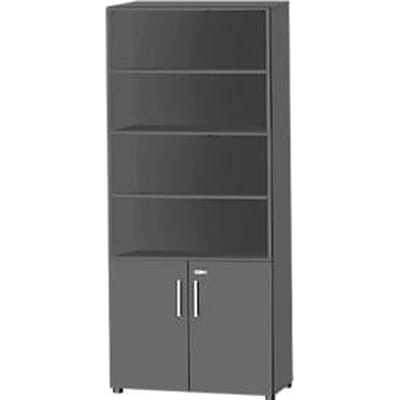 Schäfer Shop  Select SET UP combi-boekenkast, 6 OH, B 800 x D 420 x H 2196 mm, grafiet/grafiet