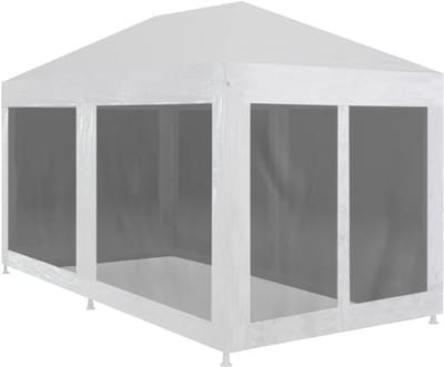 Partytent met zijwanden - Feesttent Tuin - Outdoor Evenementen - Insecten Wering - 6 x 3 m - Wit