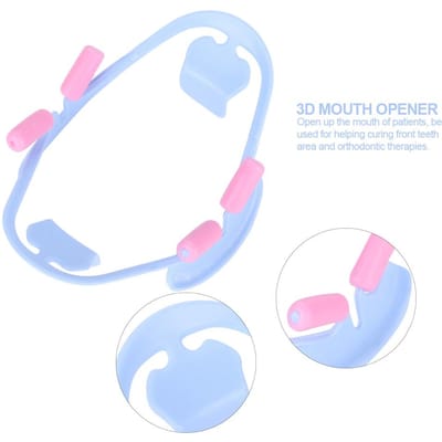 Écarteur buccal 3D jetable Rétracteur de joue intra-oral dentaire Outils pour dentiste pour dents orales L Bleu pink