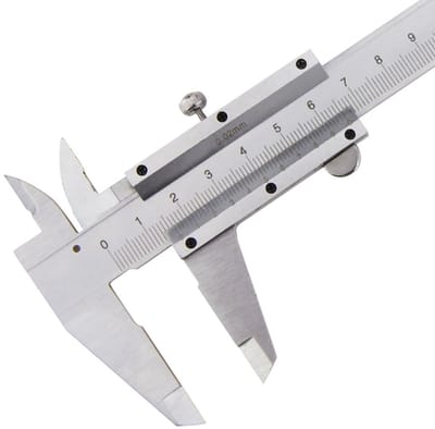 Dailygoods- Schuifmaat 0-150 mm - Precisieschuifmaat - Roestvrij Staal - Handbediening - Dubbele Metrische/Imperiale Schaal - Voor Professioneel Gebruik - Meetlat