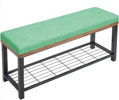 Bankkussen - Zitkussen Binnen/Buiten - Comfortabel Zitten - Antislip Onderkant - 120x60x3cm - Lichtgroen