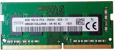 SK Hynix 4GB DDR4 Laptopgeheugen – 2666 MHz SODIMM | HMA851S6JJR6N-VK