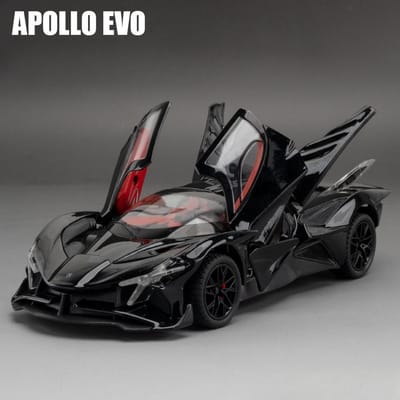 1/24 Schaal Apollo Evo Legering Sportwagen Model Metaal Diecast Miniature Speelgoed Met Pull Back Geluid Licht Voertuigen Jongens Verjaardagscadeau