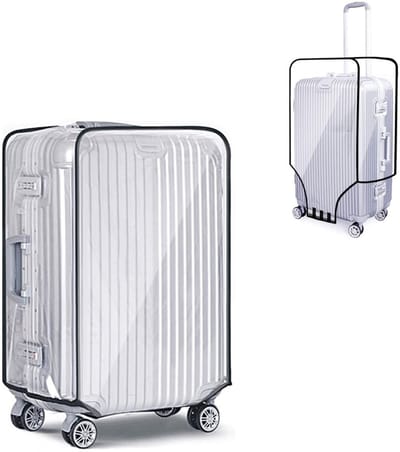 Dailygoody - Kofferhoezen - Bagagebescherming - Transparant en anti-kras - 76 cm - PVC bagageafdekking - Perfect voor reizen - Geschikt voor 28 EU