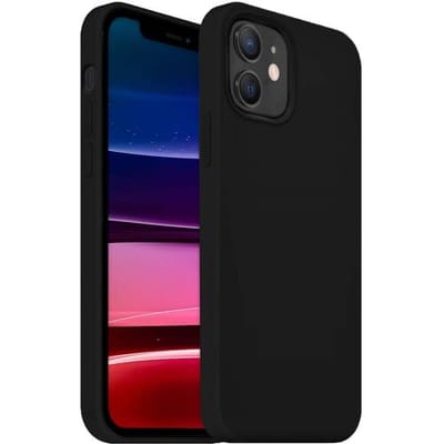 Coverzs Luxe Liquid Silicone case geschikt voor Apple iPhone 11 Pro - beschermhoes - siliconen backcover - optimale bescherming - zwart