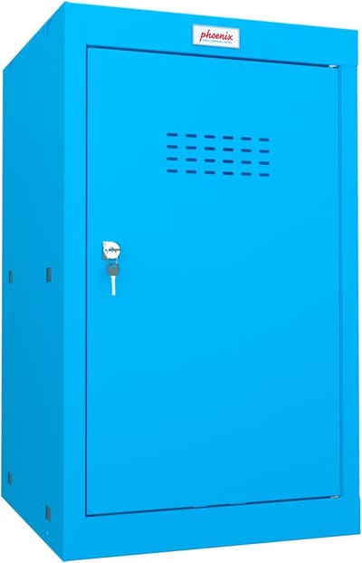 Kubuskluisjes - Afsluitbare kastjes - Veilige opslag - Modulair systeem - 665 x 400 x 400mm - Blauw