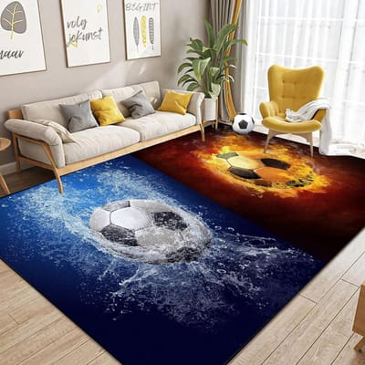 YOR® Voetbalmat - Dribbelmat - Voetbal Tapijt - Veelkleurig - 100cm x 120cm x 3cm