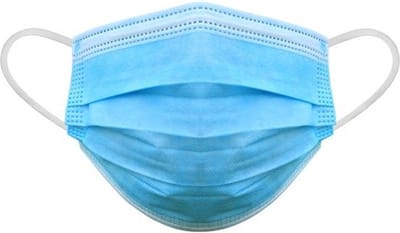 Mondkapjes 100x, beschermend, niet medisch, blauw, Mondmaskers, Wegwerp, beschermmaskers, hygiene maskers, stofmaskers, schuurmaskers, klusmasker, dagelijks gebruik, Hygiëne masker, ademhalingsmasker