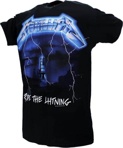 Metallica Ride The Lightning Tracklist T-Shirt - Officiële Merchandise - L